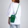 Youth bag on magnet, green color