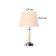 Table lamp "Arabesque" 1x40W E27 chrome/beige 22x22x36cm