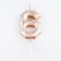 Candle in the cake on the skewer "polyhedron", a number 6, 7 cm, champagne