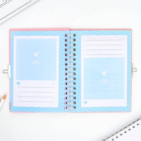 Questionnaire on a lock, in a solid cover A6, 40 sheets "Kotik"-7