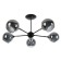 Lagos chandelier, 5x60W E27, black color