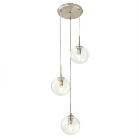 Suspended lamp Citilux "Tommy" CL102031, 33x33x35 cm, 3x40W, E14, gray color gray-1