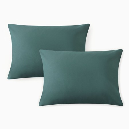 A set of pillowcases "Ethel" 50x70 cm - 2 pcs, col. Green, 100% cotton, Poplin