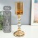 Summary Metal for 1 candle "Classic - two transparent balls" gold 26x11x11 cm