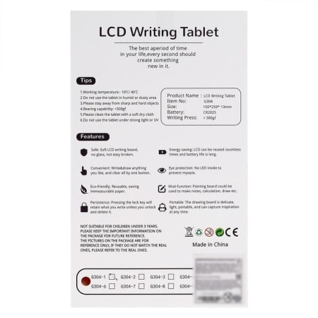 LCD drawing tablet, "bunny", with a handle-3