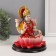 Polystone souvenir "Lakshmi in the lotus" Red 14.5x14.5x17.5 cm