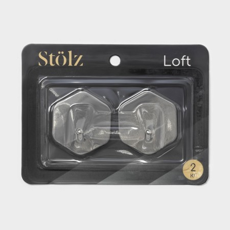 Self -adhesive hooks Stölz “Classic”, 2 pcs, hexagon, 4.5 × 4.5 × 3 cm, chrome-4