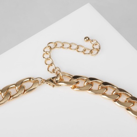 The necklace "Golden chain", color gold, 45 cm-1
