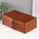 Casket wood for jewelry "Wave. Cinnamon" 28x17x10 cm