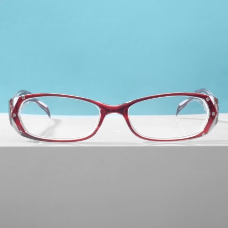Ready glasses east 8852, burgundy color, bending pipe, -4-4