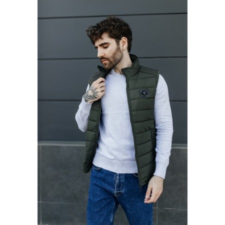 Male vest, size 46, khaki color-9