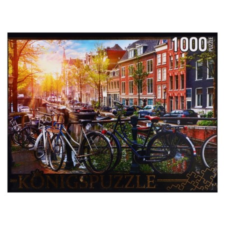 Puzzle "Netherlands. Bicycles in Amsterdam ", 1000 elements-1