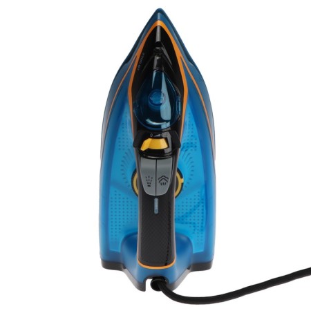 Iron CENTEK CT-2363, 2200 watts, ceramic soles, 300 ml, blue-yellow-1