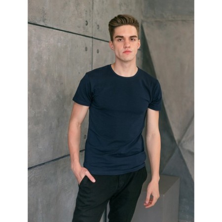 Male T -shirt, size 44, black color-3