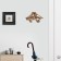 Nast-light decor "Doves", 10.5 x 7 cm, gold