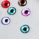 Decor for creativity Glass "Eye" set 10 pcs d = 1 cm mix