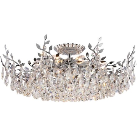 Ceiling chandelier Sofia 8xe14 40w, size 60x60x25 cm, color chromium
