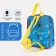 Baby backpack on lightning, blue color