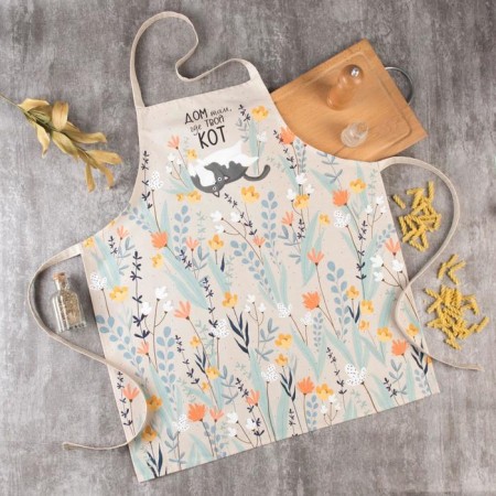 Apron Etel MEOW 60x70 cm, 100% HL, sarzha 190 g/m2-5