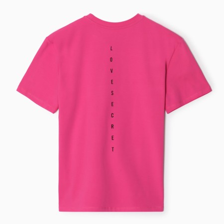 Female T-shirt, pink color, ONE SIZE (42-46)-3