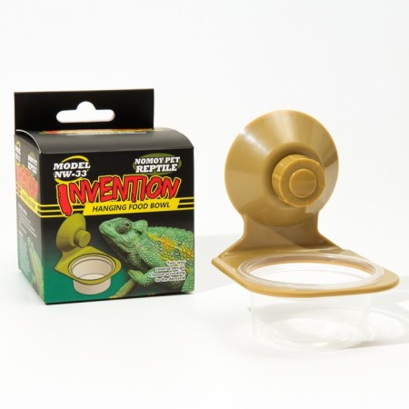 NomoyPet feeder for a terrarium on suction cups, 7.5 x 11 cm