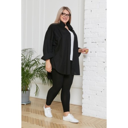 Female shirt, size 54, black color-2