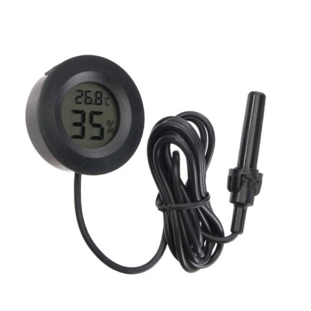 Thermometer, digital hygrometer, LCD screen, wire 1.5 m