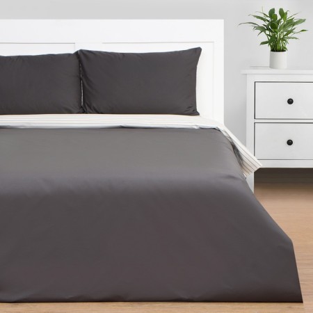 Bed linen Ethel 1.5sp Stripes: Grey, 143x215cm, 150x214cm, 50x70cm-2 pcs, perkal, 114 g/m2-8