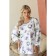 Female blouse, size 56, white, purple color