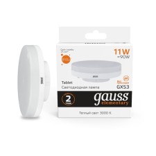 LED LED ELEMENTARY 11W tablet 3000K TEP. Bel. Gx53 810lm Gauss 83811
