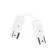 Connector is flexible single -phase to connect track tire pipelines GL7087 WH White