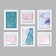 Photo frame in 6 photos 10x10, 10x15 cm "Classic" White set 6 pcs 31.5x40 cm