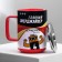 Ceramic Energizer mug, 250 ml, red color