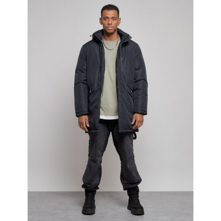 Extensive male winter park, size 50, dark blue color