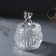 Casket glass "Bear" silver 8x8x10 cm