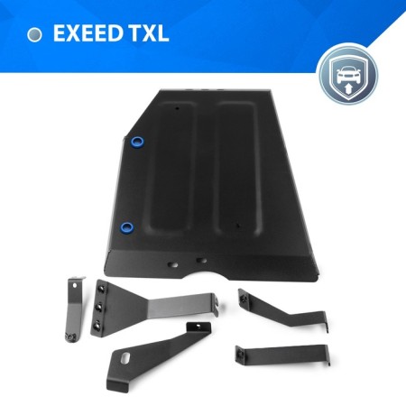 Fuel tank protection for exed txl I generation restyling RKPP 4WD 2021-, steel 1.5 mm