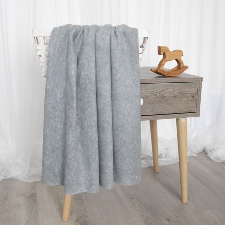 Fleet blanket "Scandy", size 100x118 cm, color gray color-1