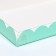 Box for cookies, mint, 22 x 15 x 3 cm