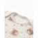 A set for a newborn (body/pants) "lion", milk color, height 62 cm