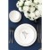 Porcelain porcelain plate with a thickened edge Magistro la Perle, D = 16 cm, white color