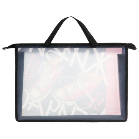 Folder with A4 handles, 335 x 235 x 55 mm, plastic, pens, calligrata "sneakers"-2