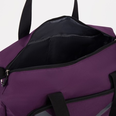 Sports bag with lightning, shoe department, external pocket, purple color-3