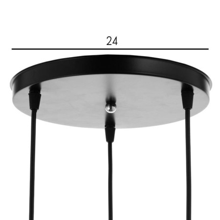 Bayerlux suspension Bayerlux 4111/3 3x40W E27, Black, D = 13.5 cm, h = 10.5 cm-3