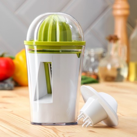 Spiral’s vegetable engine/juicer with a DOLAIN container, 2 in 1, 10 × 9.9 × 8.6 cm, the color is green, white-1