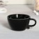 Tea couple ceramic "black cat", a mug 150 ml, a bowl of 10x3 cm, color black