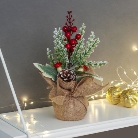 Decor "Bright holiday, in a bag" Berry mushrooms, 21x8 cm