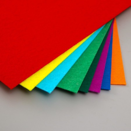 A set of hard felt "Astra" (8 pcs) Assorted, 1 mm, 20x30 cm-1