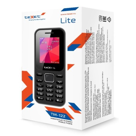 Cell phone Texet TM-122, 1.77 ", 2SIM, 600 mAh, black-3