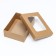 The box is folding, the lid is, with a window, craft, 16.5 x 12.5 x 5.2 cm
