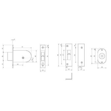 Crystise Castle APECS 90-C-CR (900 A), b/handles, 5 keys-1